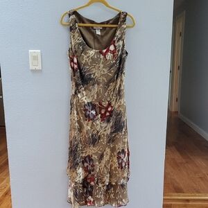 Simply Silk Vintage Burnout Sleeveless Dress